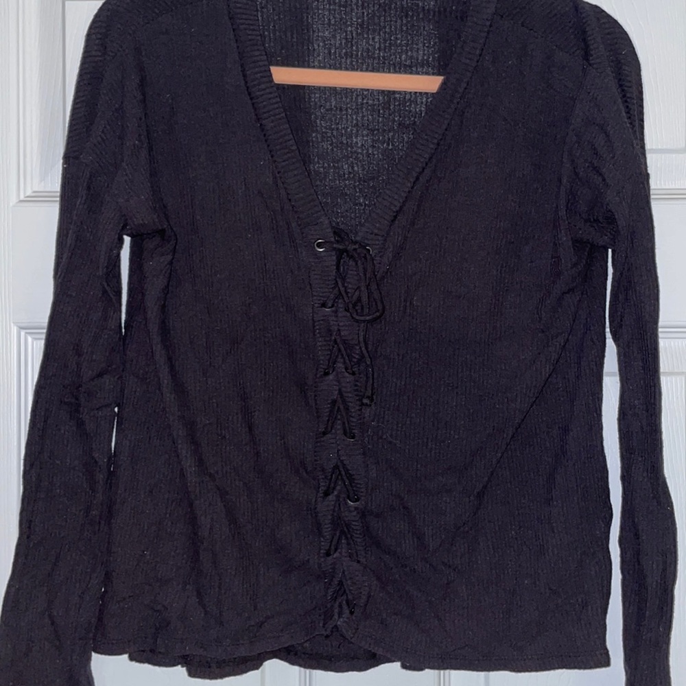 Women’s Aeropostale tie up long sleeved tee